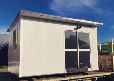 settle the tiny house on a rural property