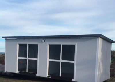 settle the tiny house on a rural property