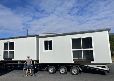 settle the tiny house on a rural property