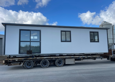 settle the tiny house on a rural property