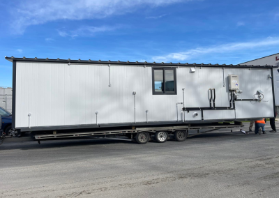 settle the tiny house on a rural property